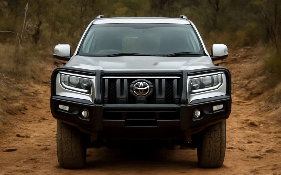 Boosted off-road style with the prado bumper bullbar for unbeatable protection.