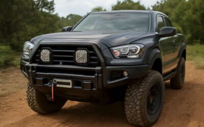 Upgrade Your Off-Road Setup with a front bullbar rack for rugged storage.